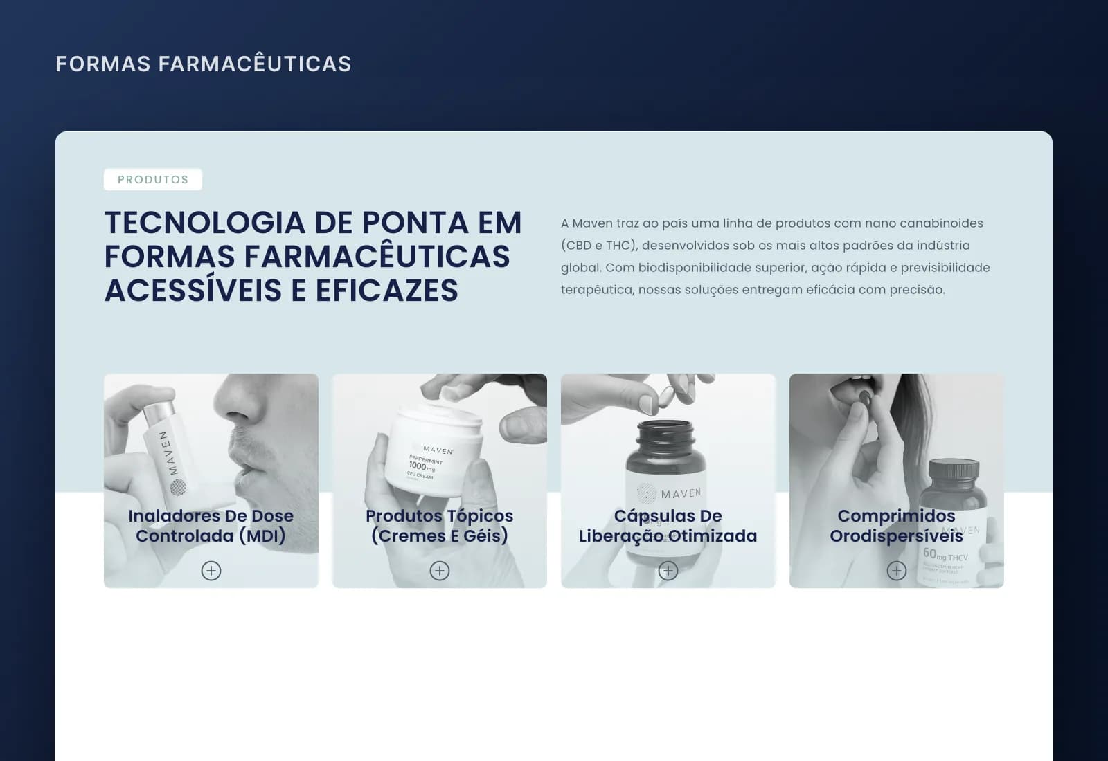Pharmaceutical forms of the product line